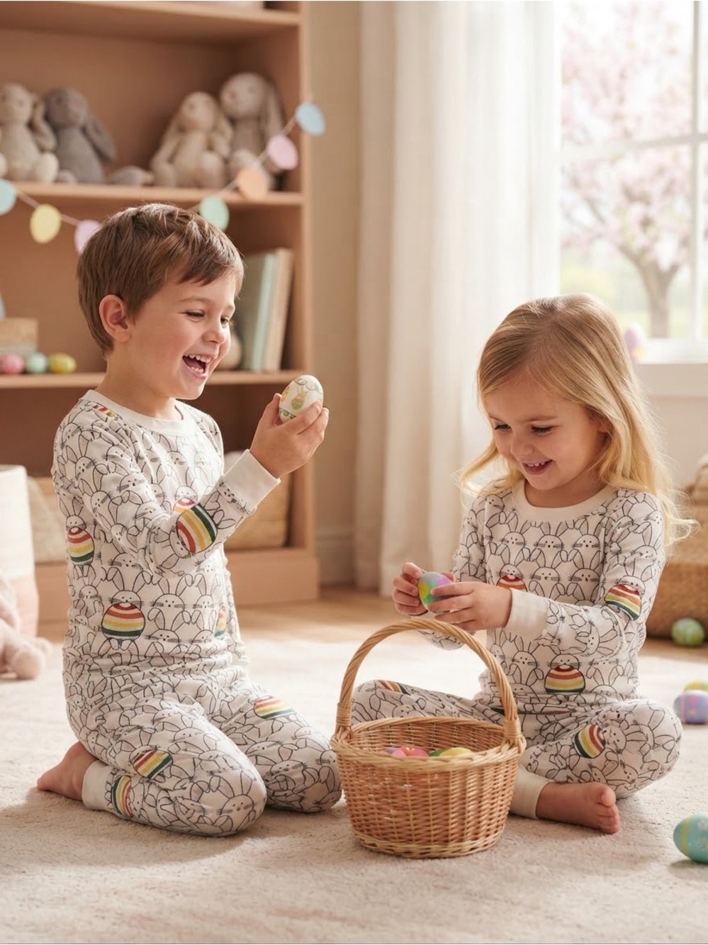 Kids Hanna Andersson 🐰 Bunny Pajama Set Sz 4
